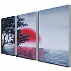 landscape Blood Moon painting